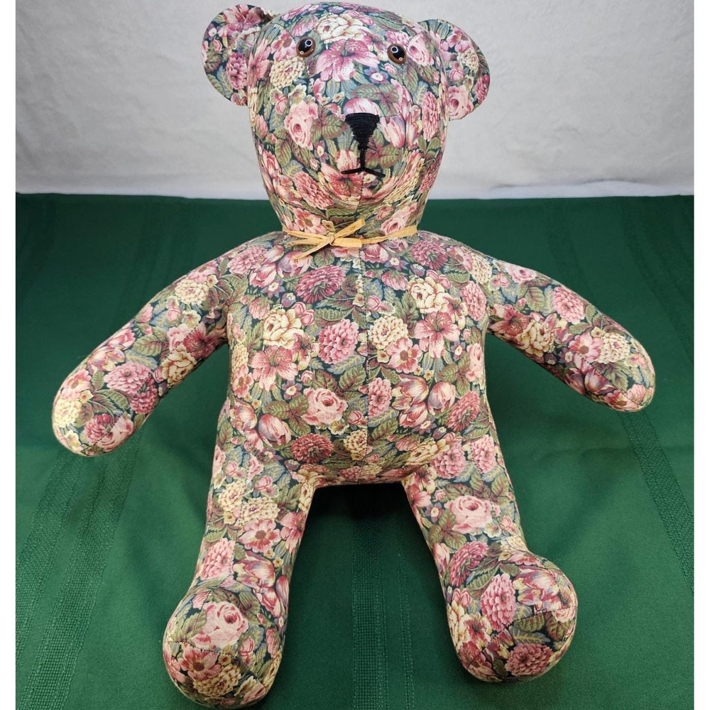 Floral Teddy Bear Plush Stuffed Animal Accent Decor Nursery Baby Shower Gift‎